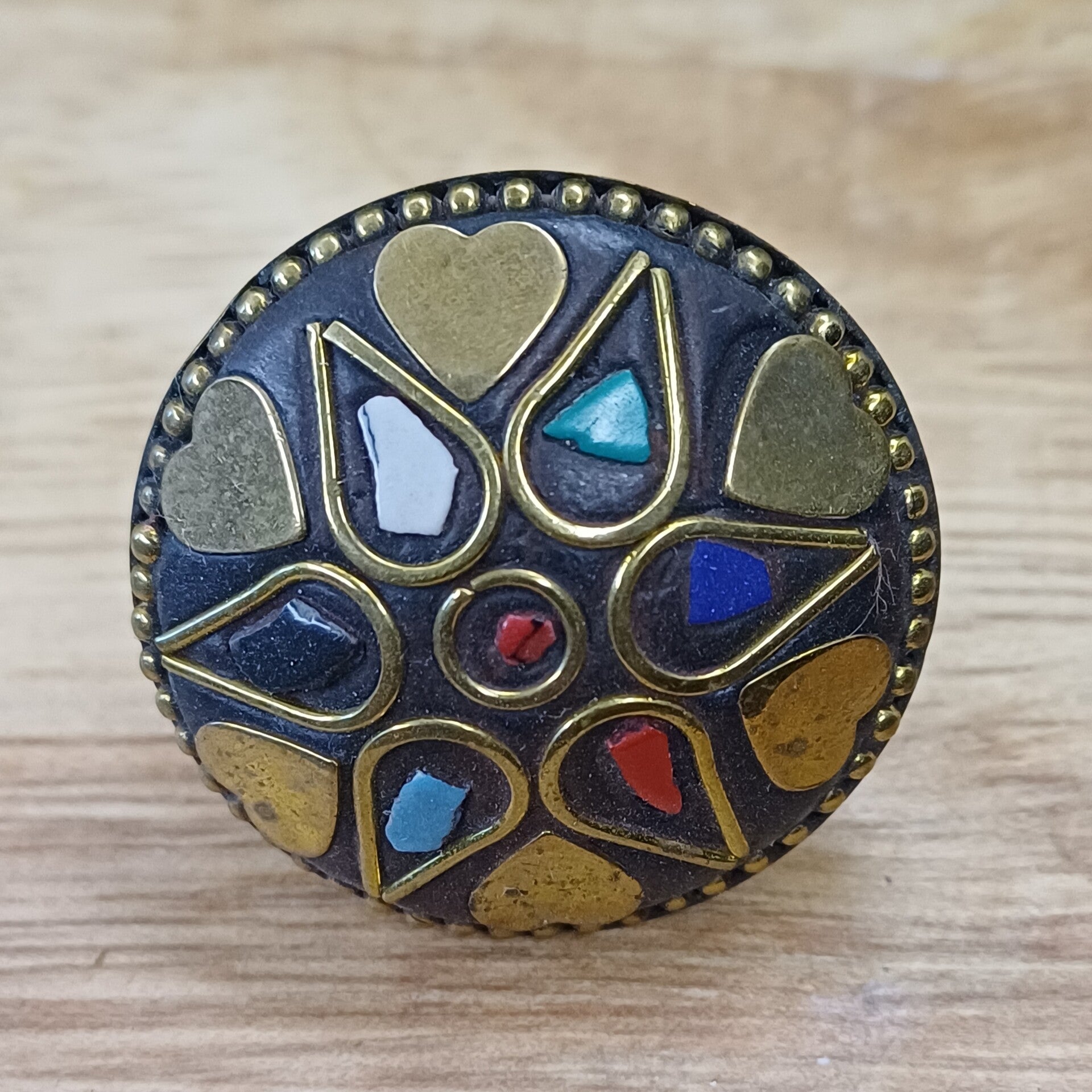 Bague médaillon Tibétain