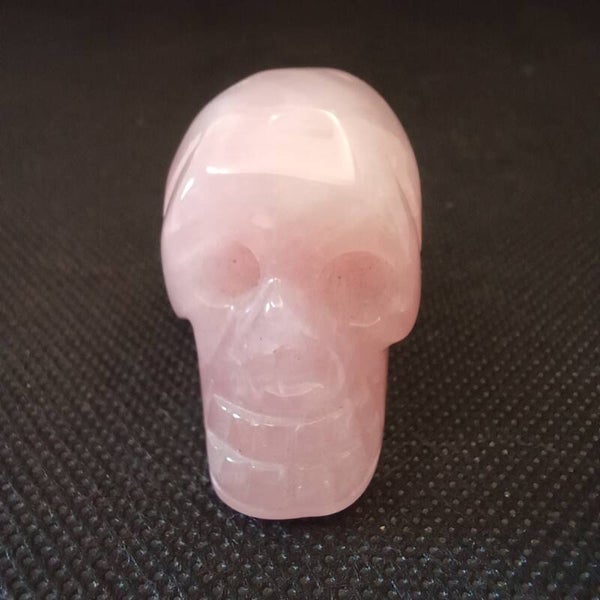 Crâne Quartz Rose