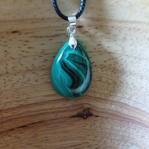 Pendentif en Malachite