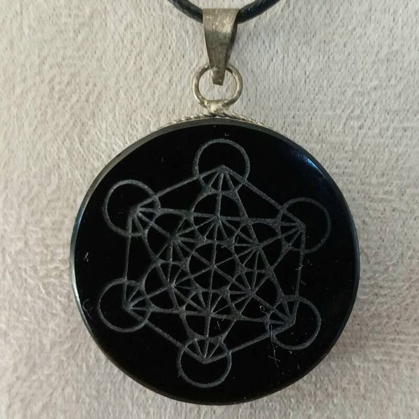 Pendentif Obsidienne noire Métatron