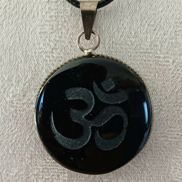 Pendentif Obsidienne noire OM