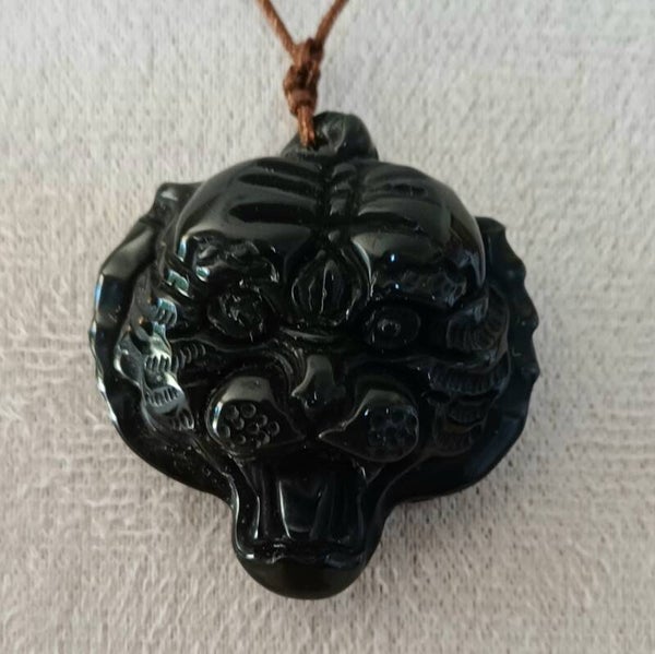 Pendentif Obsidienne noire