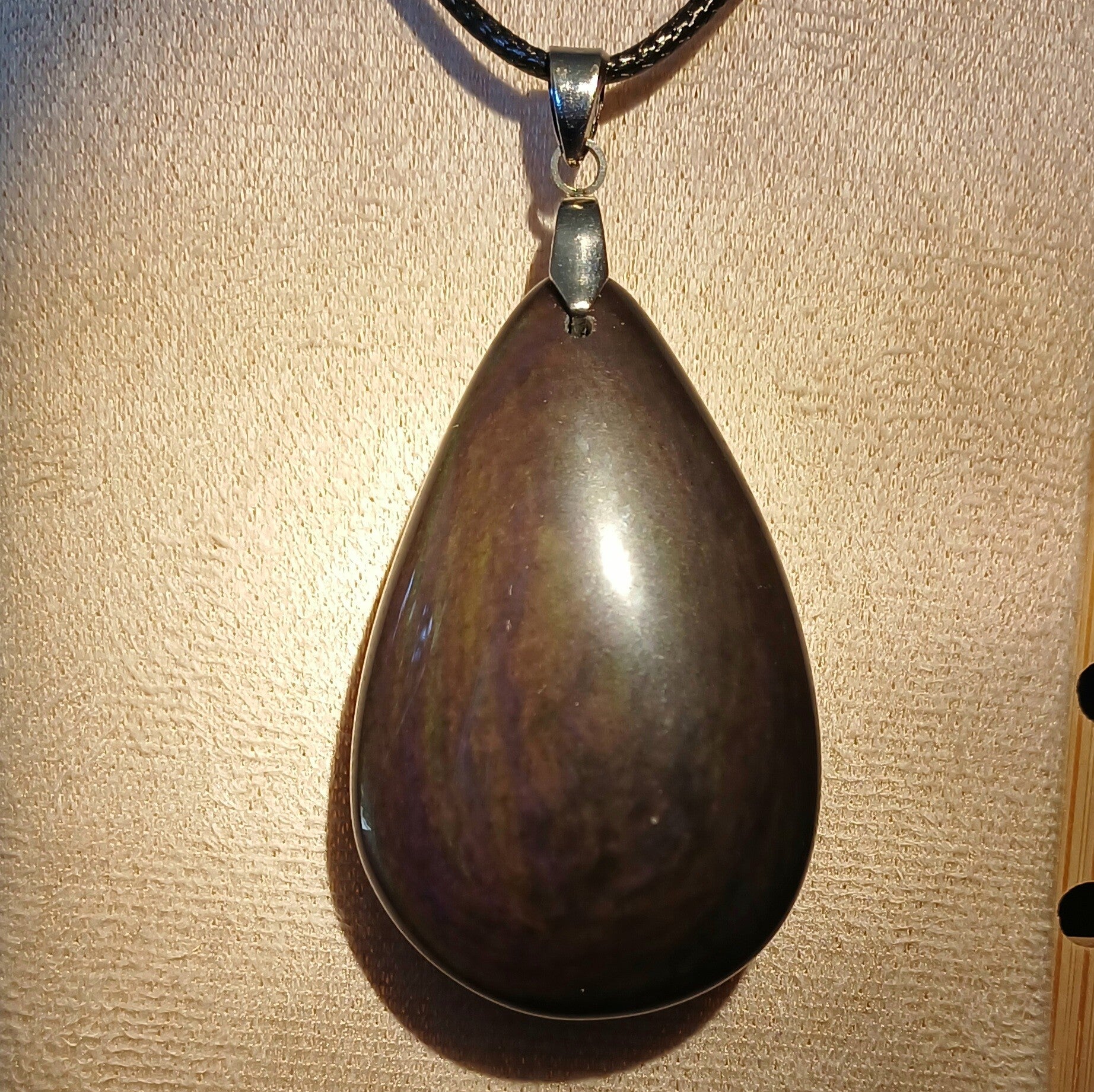 Pendentif Obsidienne œil céleste