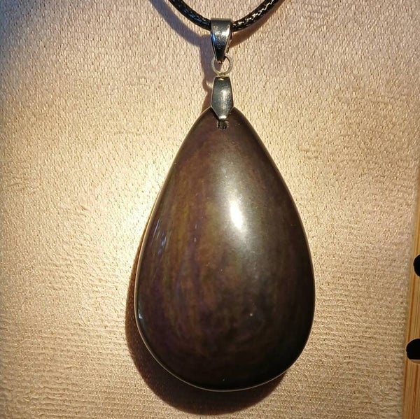 Pendentif Obsidienne œil céleste