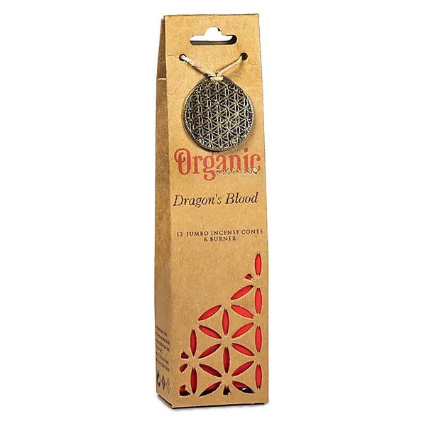 Organic Goodness Cônes d'encens Sang de Dragon + brûleur