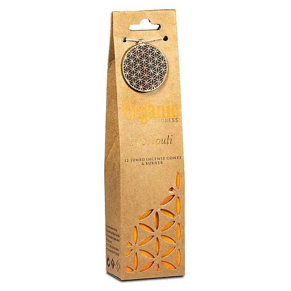 Organic Goodness Cônes d'encens Patchouli +  brûleur