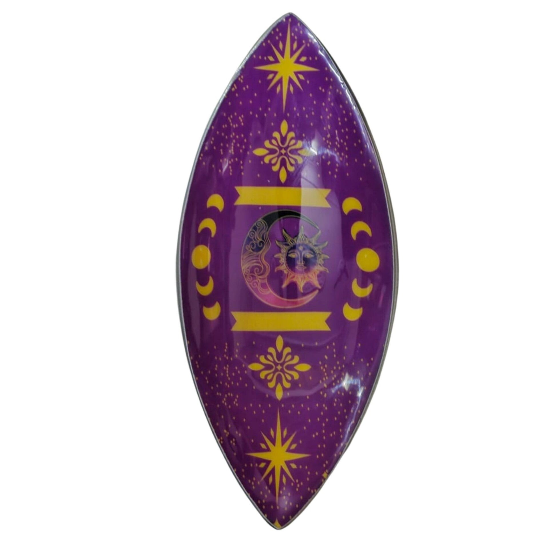 Encensoir émaillé – Aluminium – Phases lunaires violet & soleil