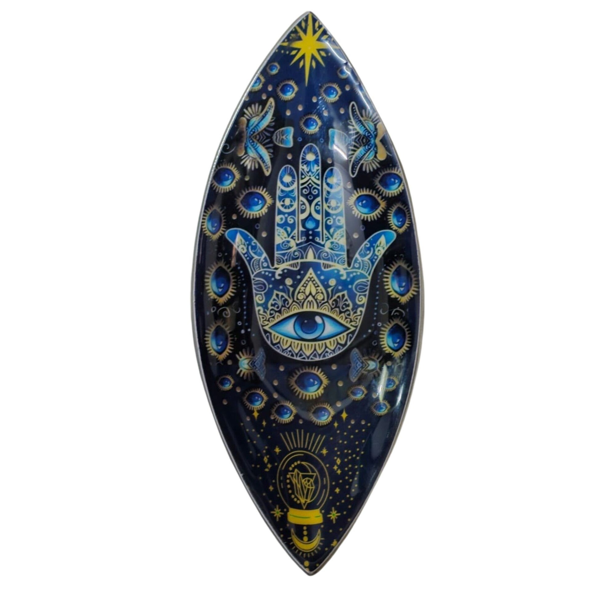 Encensoir émaillé – Aluminium – Hamsa bleue