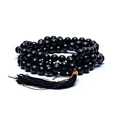 Mala Agate noire 108 perles + Sac