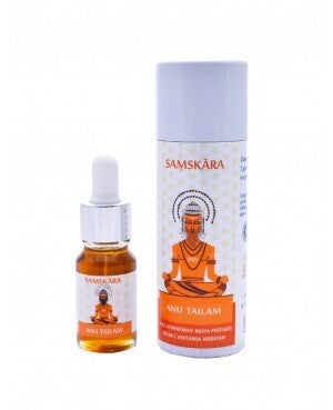ANU Tailam  (Huile Nasya) Affections liées à la tête / Peau / Organes sensoriels / Visage ) 10 ml