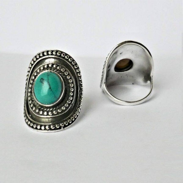 Bague ethnique Turquoise