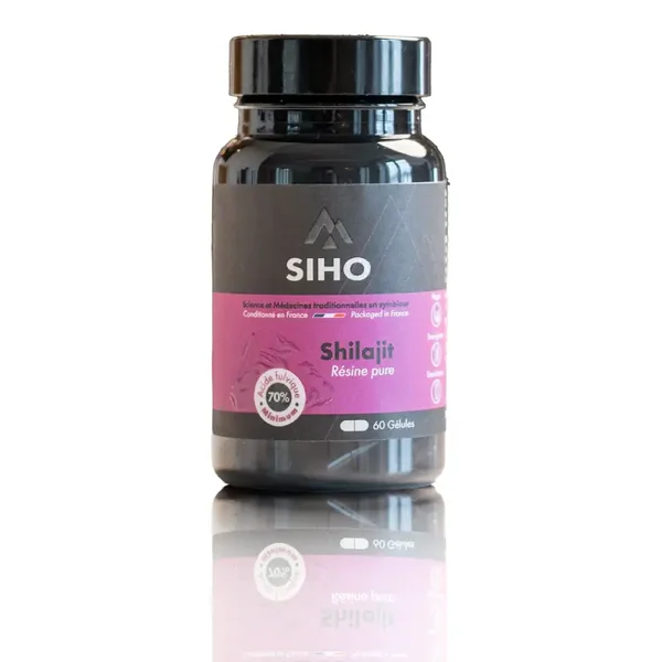 Gélules de Shilajit : Pure 100% | 79% d'acide fulvique