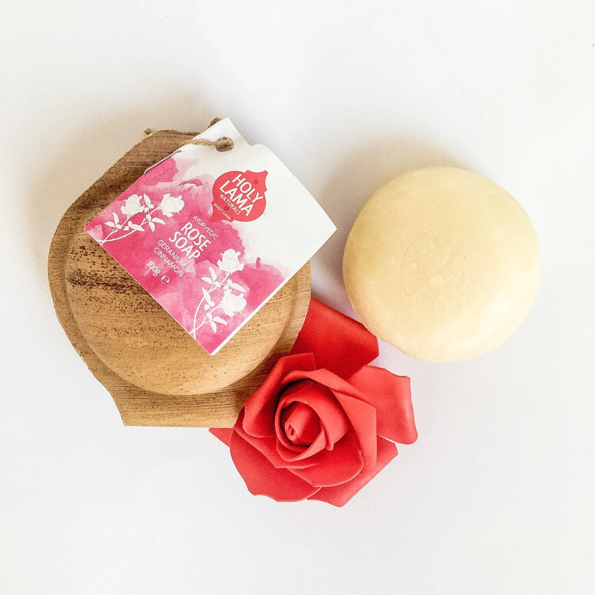 Savon à la rose en feuille de palmier 100 gr