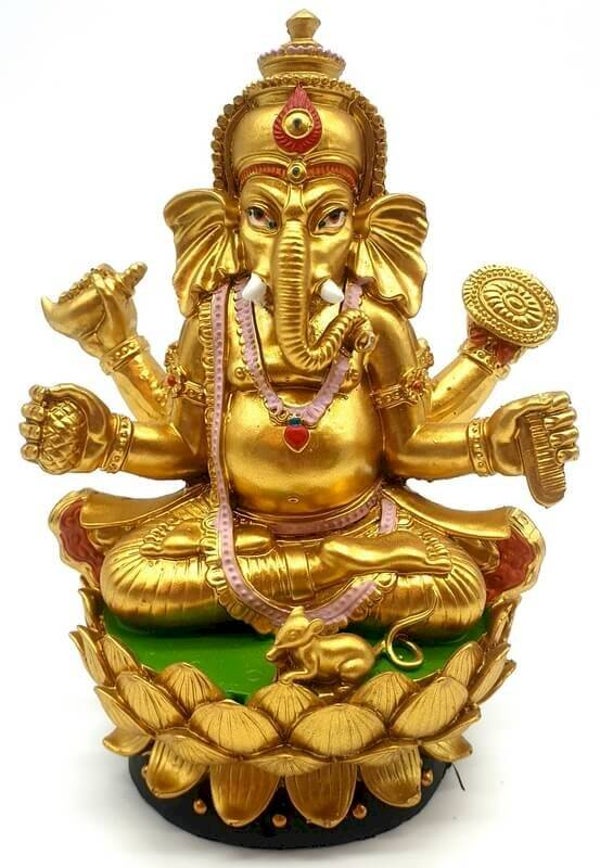 Ganesh Doré sur Socle