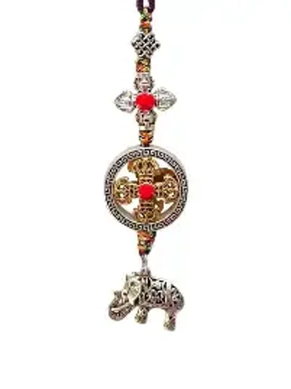 Pendentif de protection double dorje éléphant