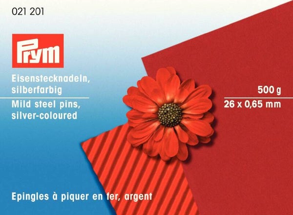 500g Eisen Stecknadeln 0,65 x 26 mm Prym Nr.103 /021201