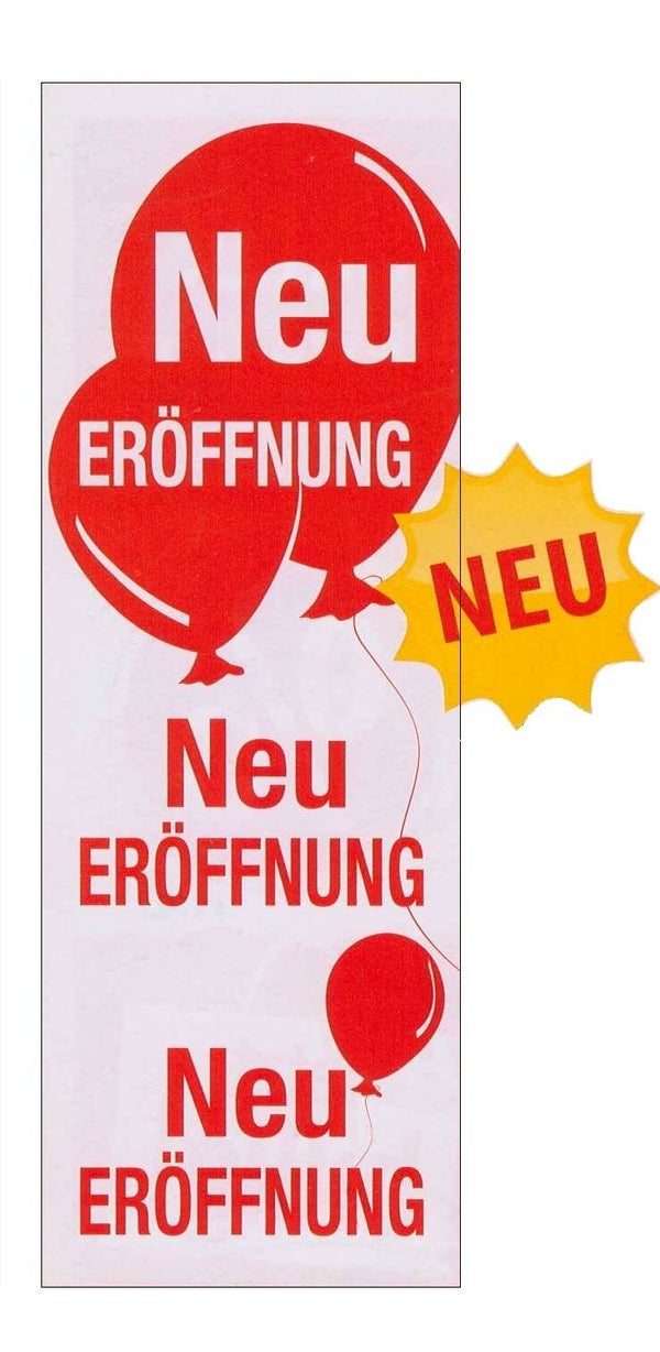 Plakat Nr. 12709 Neu ERÖFFNUNG 48 x 138 cm