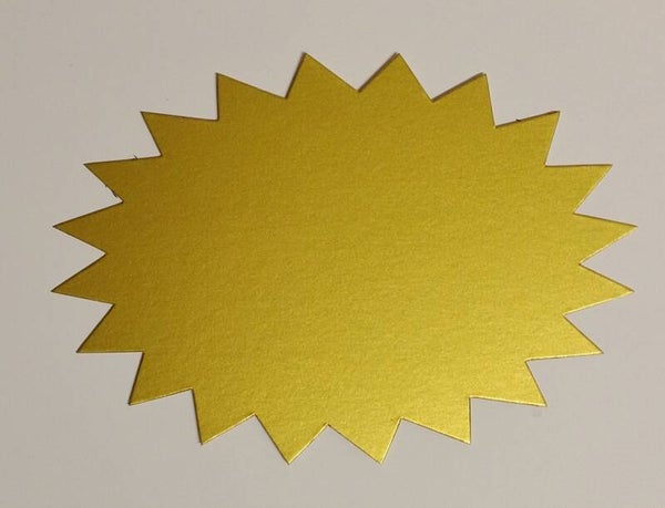 50 Kugel - Sterne  goldfarbig  380g/qm