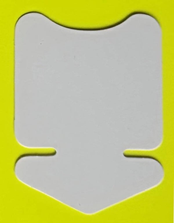 Pfeile aus Plakatkarton weiß 380/qm