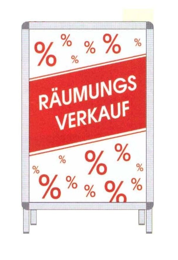 Rahmen-Plakat Nr. 12927 Räumungs Verkauf  58,4 x 83,2 cm 