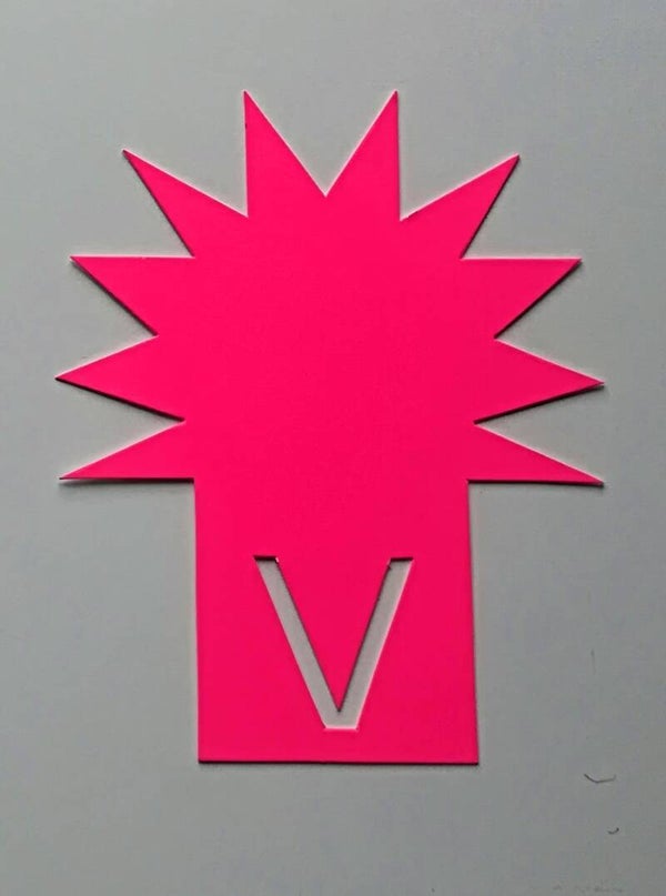 50 Steck - Sterne Preisschilder Plakatkarton 380g/qm leuchtrosa