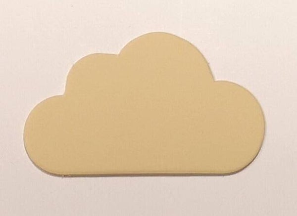 Wolke aus Plakatkarton beige ca.380g/qm 35 x 55 mm