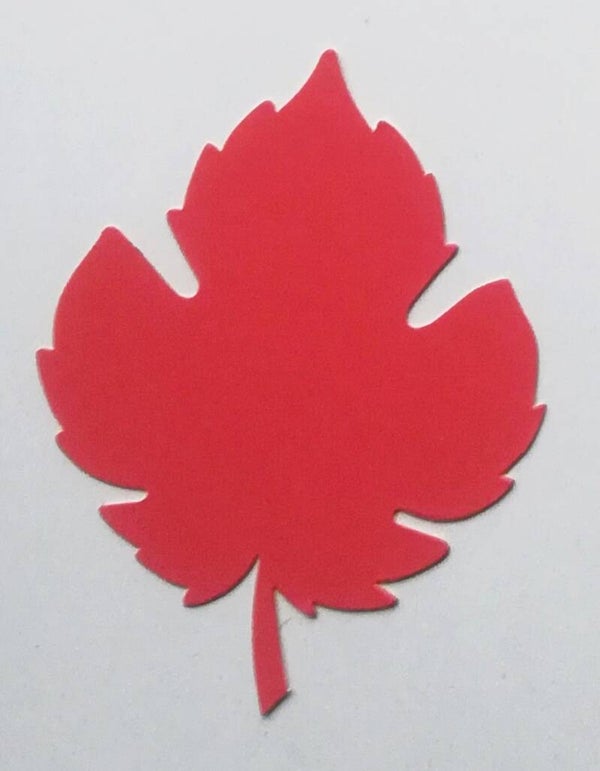 25 Weinbläter aus Plakatkarton ca380g/gm ca.11 x 14 cm rot - WB-11x14 318-25