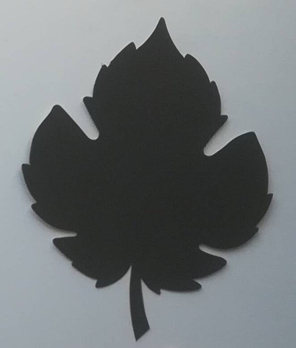 25 Weinbläter aus Plakatkarton 380g/gm ca.11 x 14 cm schwarz - WB-11x14 689-25