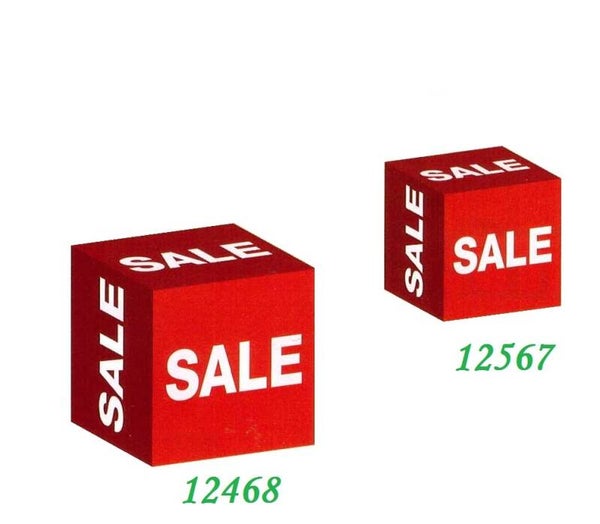 Würfel mit Aufdruck "SALE"