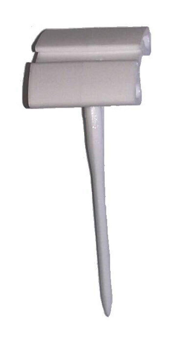 10 Preisschieße aus PVC 2,0 x 5,5 cm für Preisschilder weiß