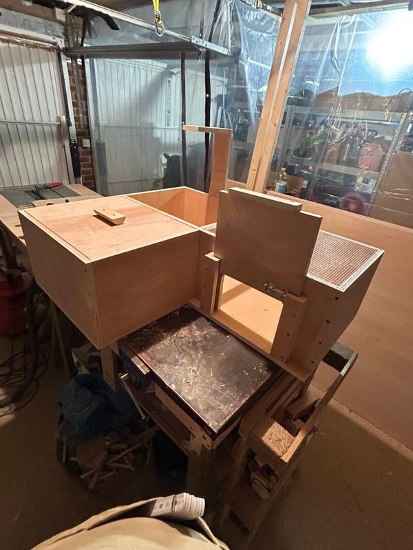 L shaped exterior door