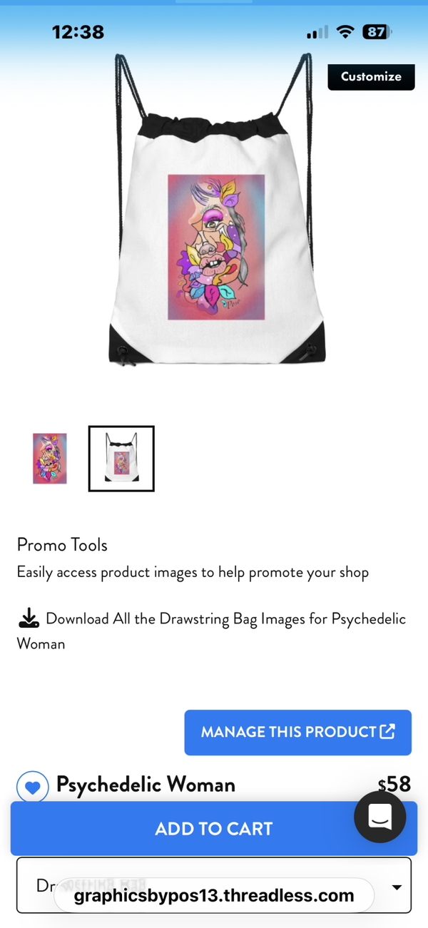 Psychedelic Women Bag