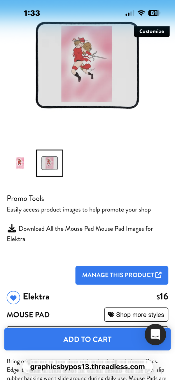 Elektra mousepad