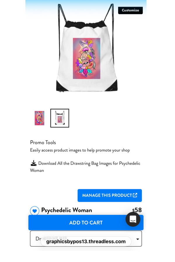 Drawstring bag