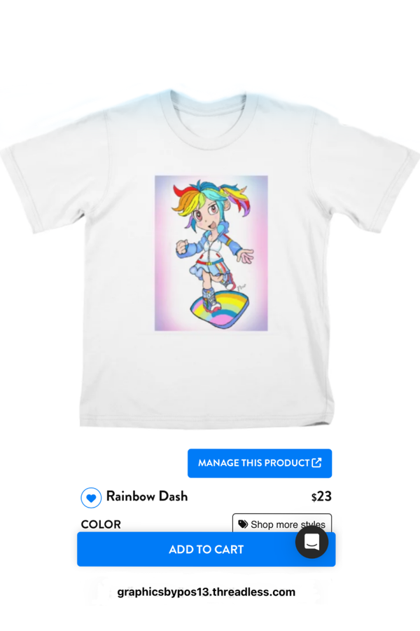 Rainbow Dash Teeshirt