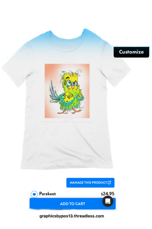 Parakeet shirt