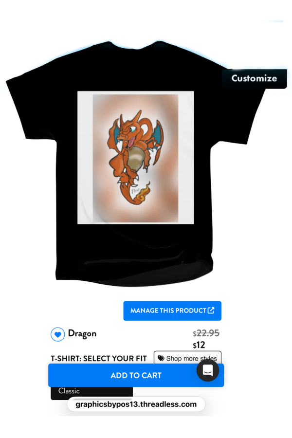 Dragon classic teeshirt