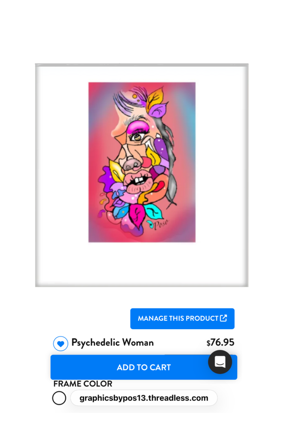 Psychedelic Woman beach towel
