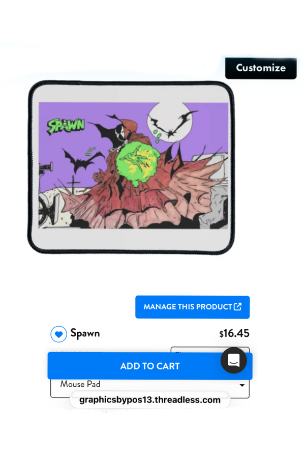 Spawn mouse pad
