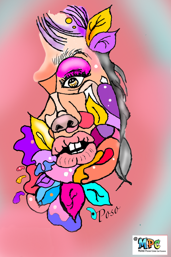 Psychedelic Woman Art