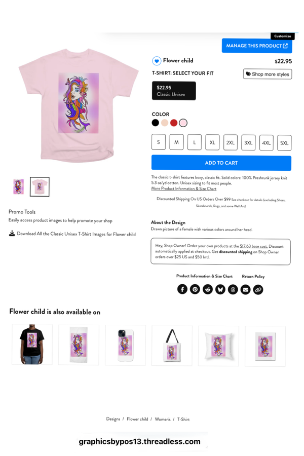 Flower Child tee-shirt