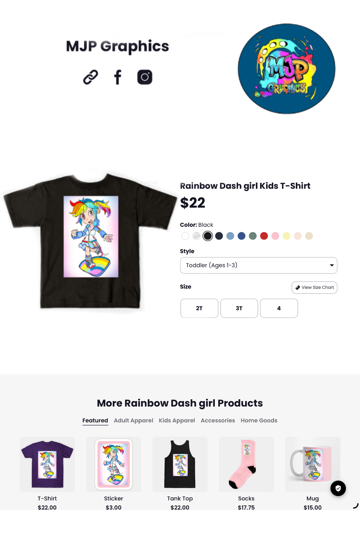 Rainbow Dash tee-shirt
