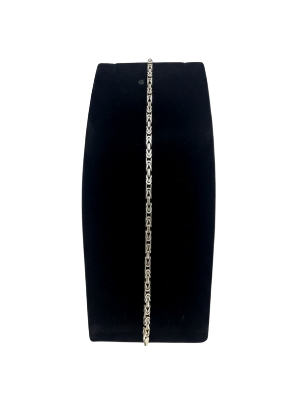 925 Zilveren Armband Vierkanten Konings
