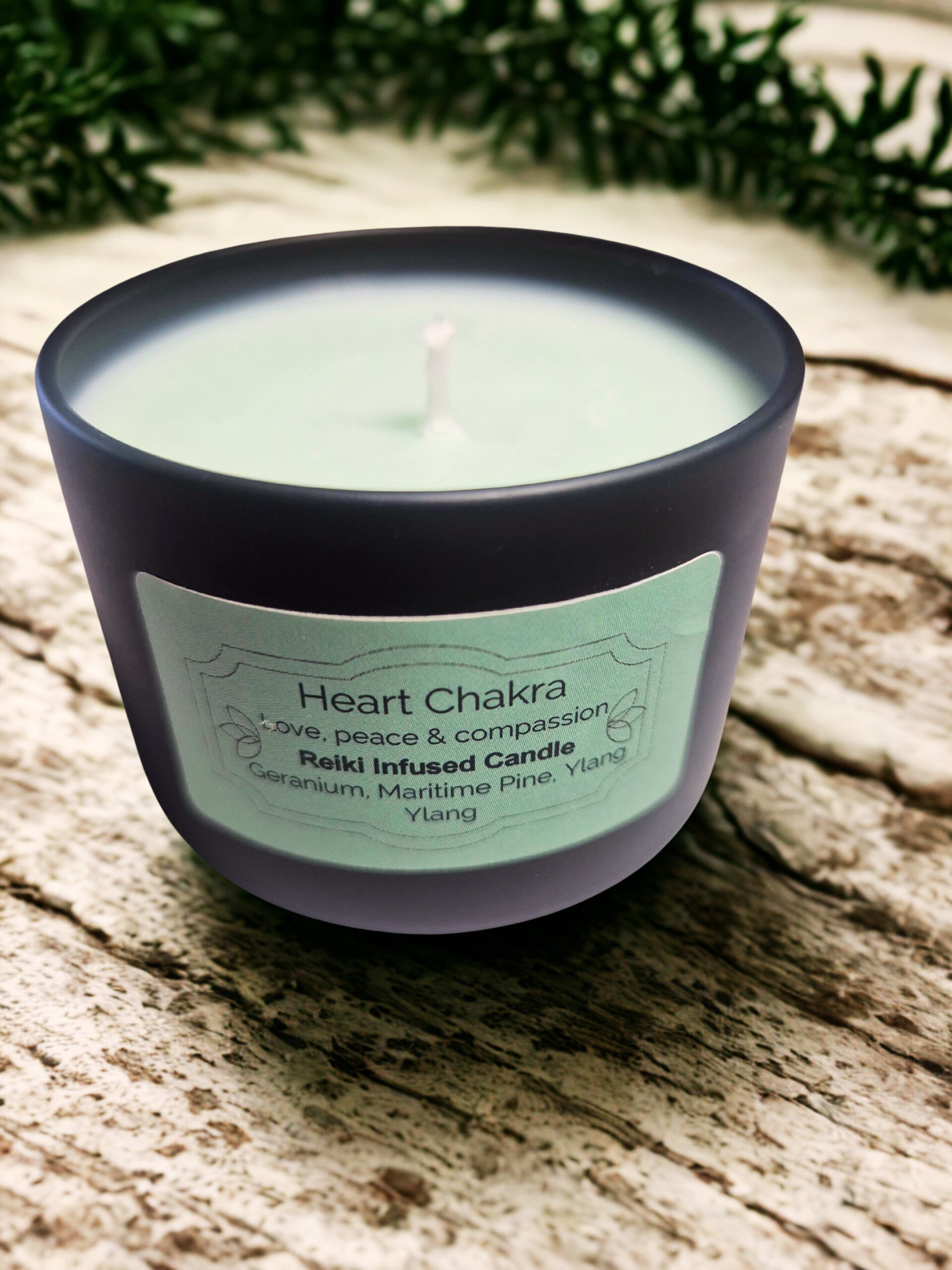 Reiki-Infused Heart Chakra Candle