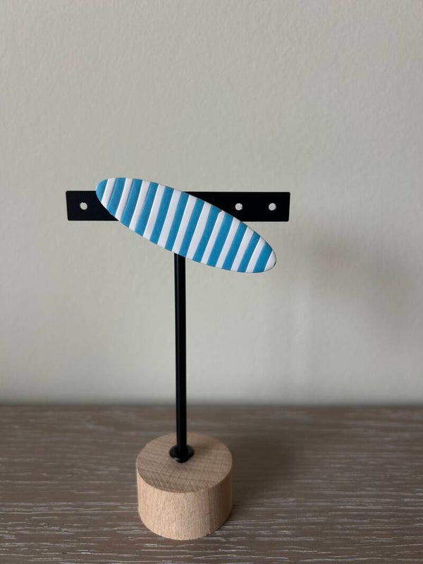 Blauw/ wit mat 9