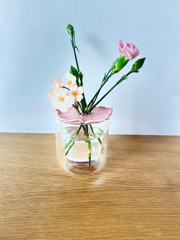 Oud roze met goud