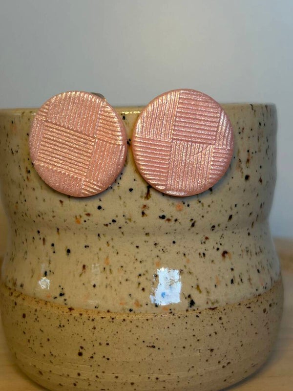 Licht roze met glitters mat 40