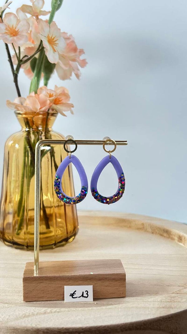 Paars met glitters 41