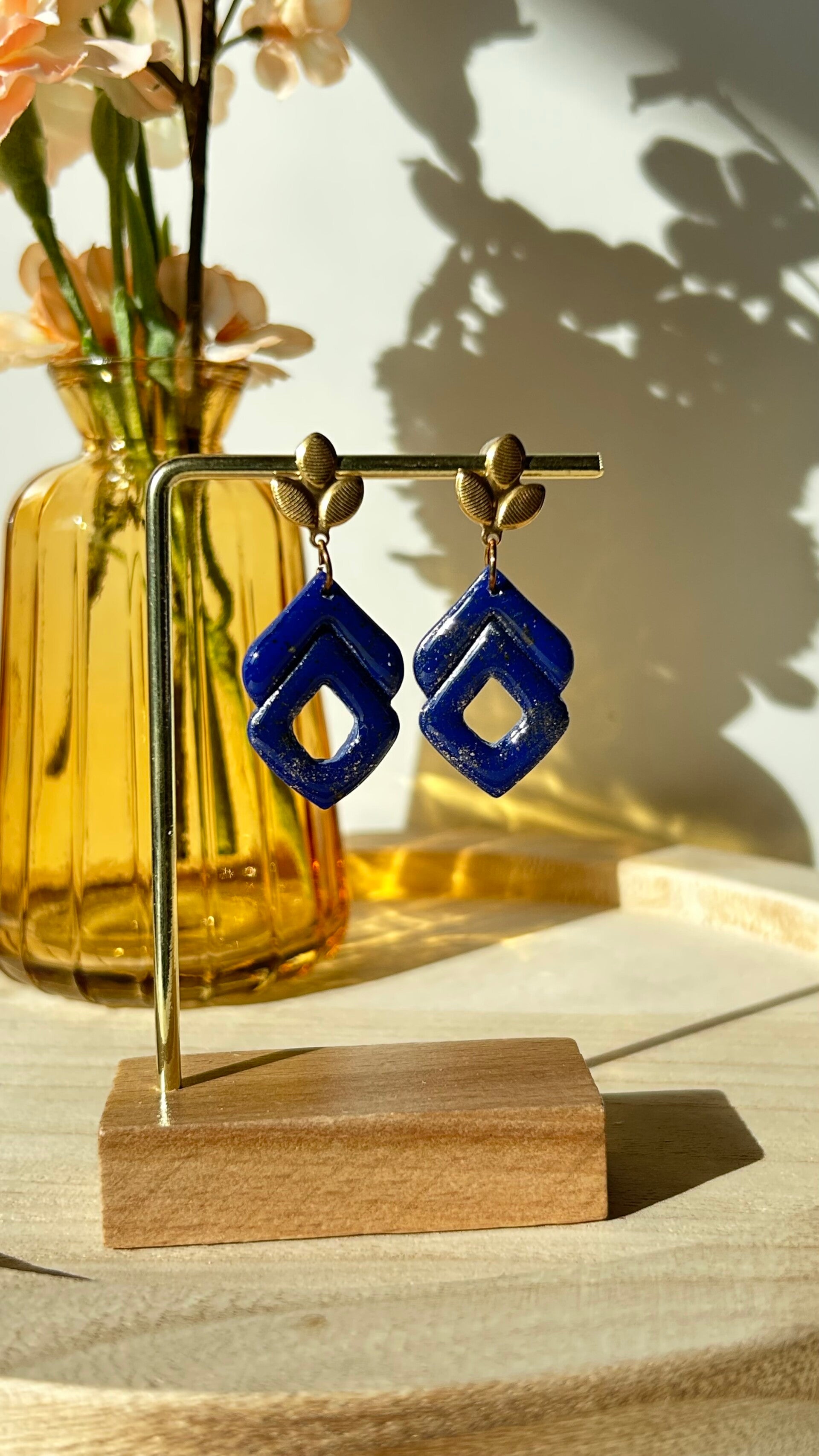 Blauw/goud 34