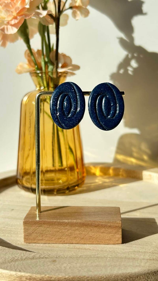 Blauw/glitter shiny 49